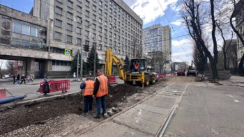 У Дніпрі ремонтують колію трамваю №1 на перетині просп. Науки та вул. Паторжинського - 04.04.2026