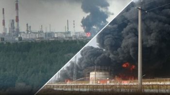Палають одразу 4 об’єкти нафтопереробної галузі рф - 18.04.2026
