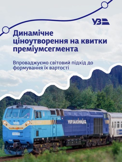 Динамічні ціни на квитки: Укрзалізниця змінює правила для преміумсегмента - 19.04.2026