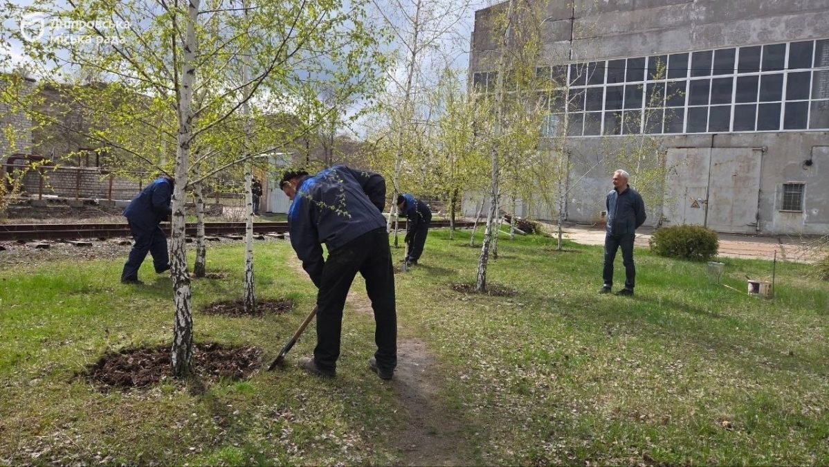Березовий гай та фруктові дерева: як у метрополітені підтримали акцію #Чистий_Дніпро та #Дніпро_квітучий - 10.04.2026