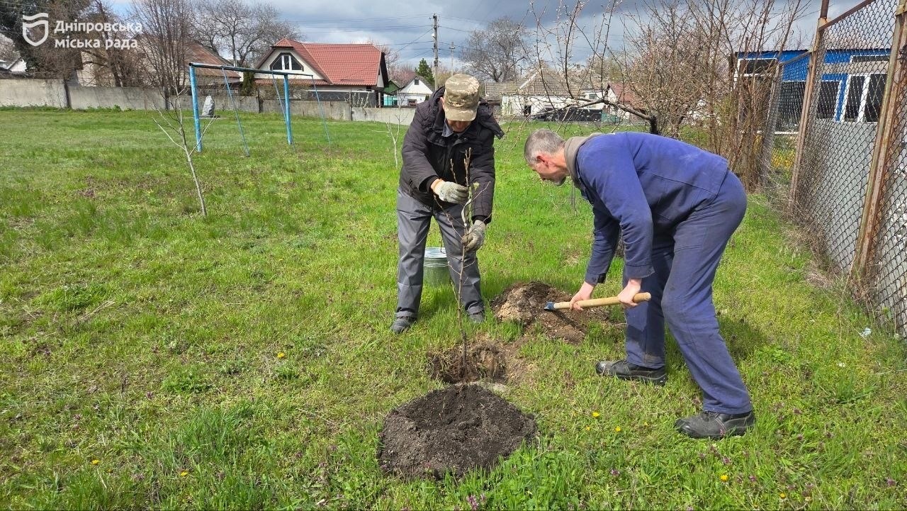 Березовий гай та фруктові дерева: як у метрополітені підтримали акцію #Чистий_Дніпро та #Дніпро_квітучий - 10.04.2026