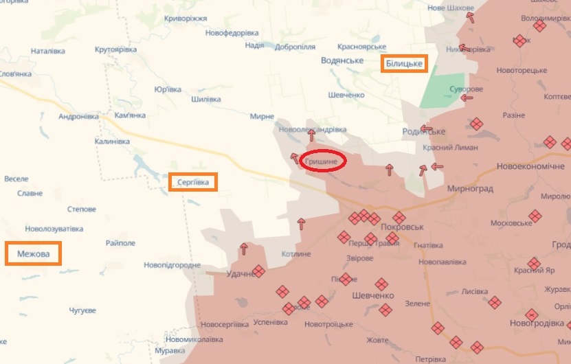 На Покровському напрямку, біля кордону Дніпропетровщини ворог активно використовує залізничну гілку як прикриття для роботи дронів