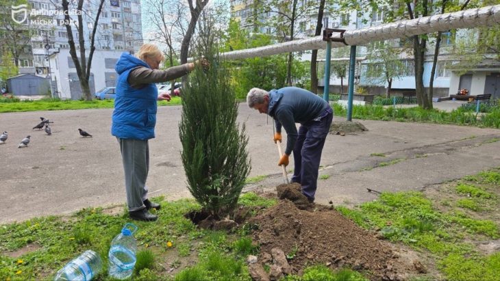 Весняні толоки у Шевченківському районі Дніпра: висадка дерев та благоустрій