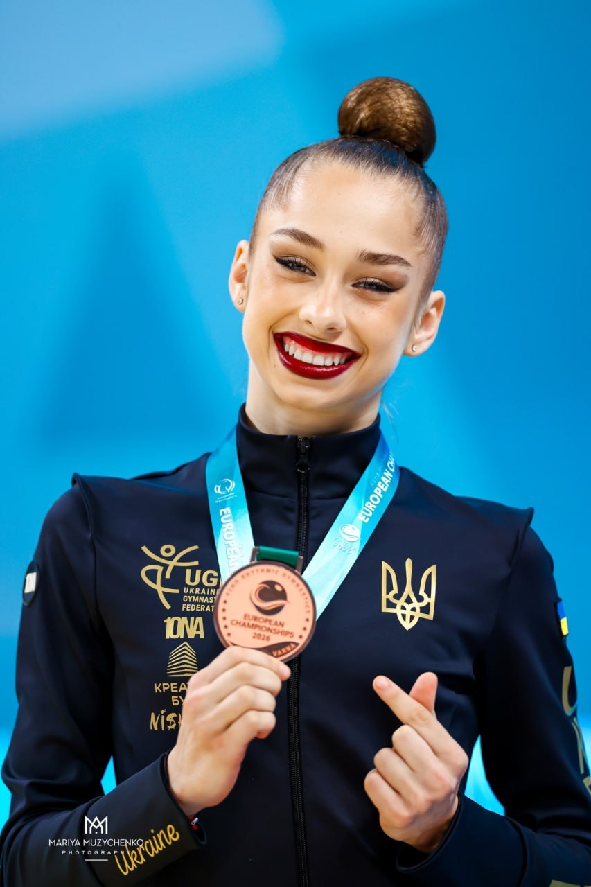 Дніпрянка Варвара Чубарова здобула 2 медалі на юніорському чемпіонаті Європи з художної гімнастики у Болгарії - 29.05.2026