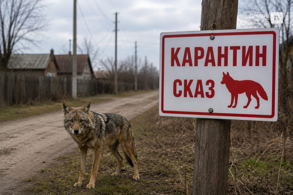 У Карнаухівці на Дніпропетровщині ввели карантин через сказ шакала