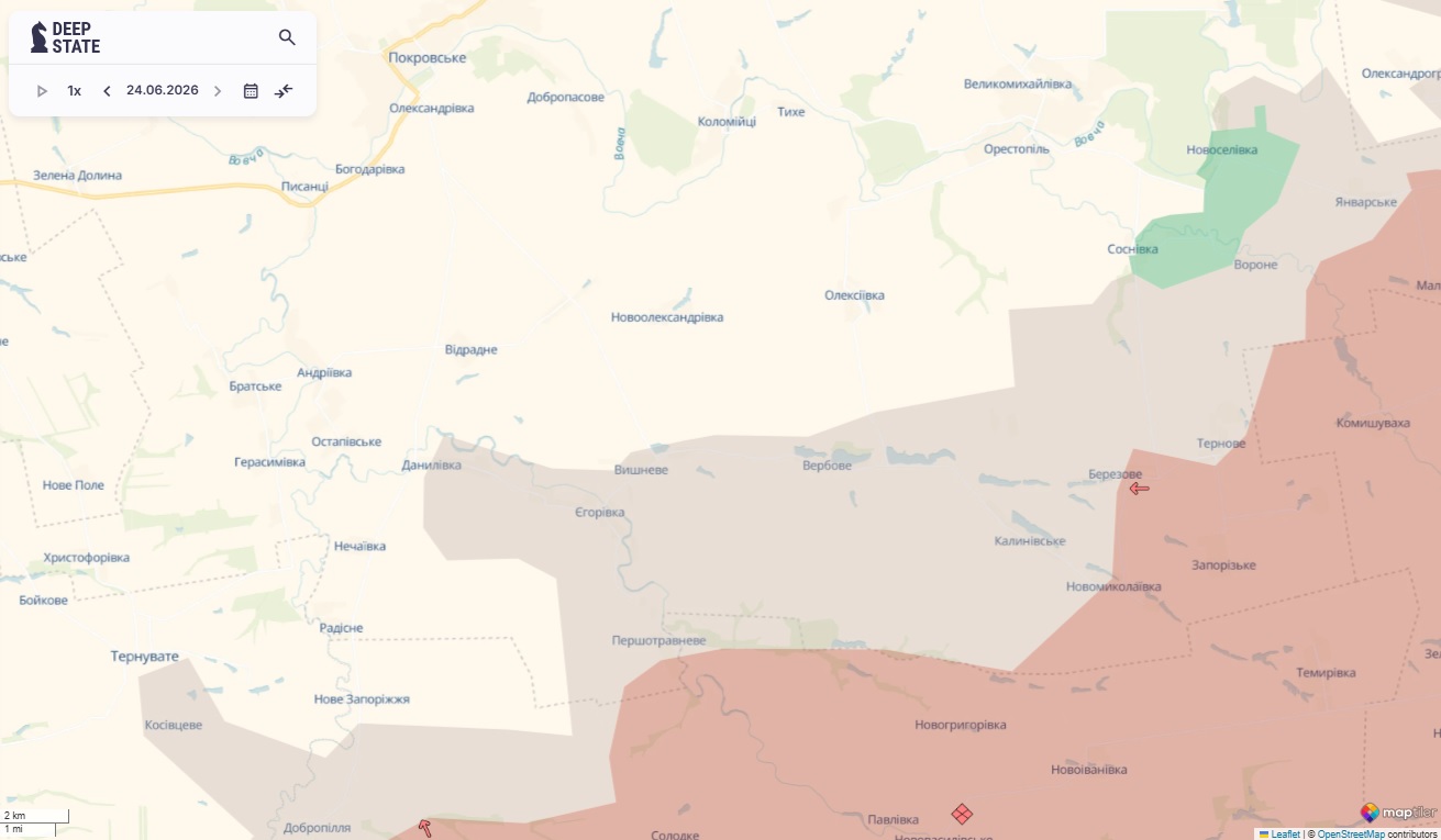 На Олександрівському напрямку на ділянці через кордон Дніпропетровщини ворог системно тисне на нашу логістику