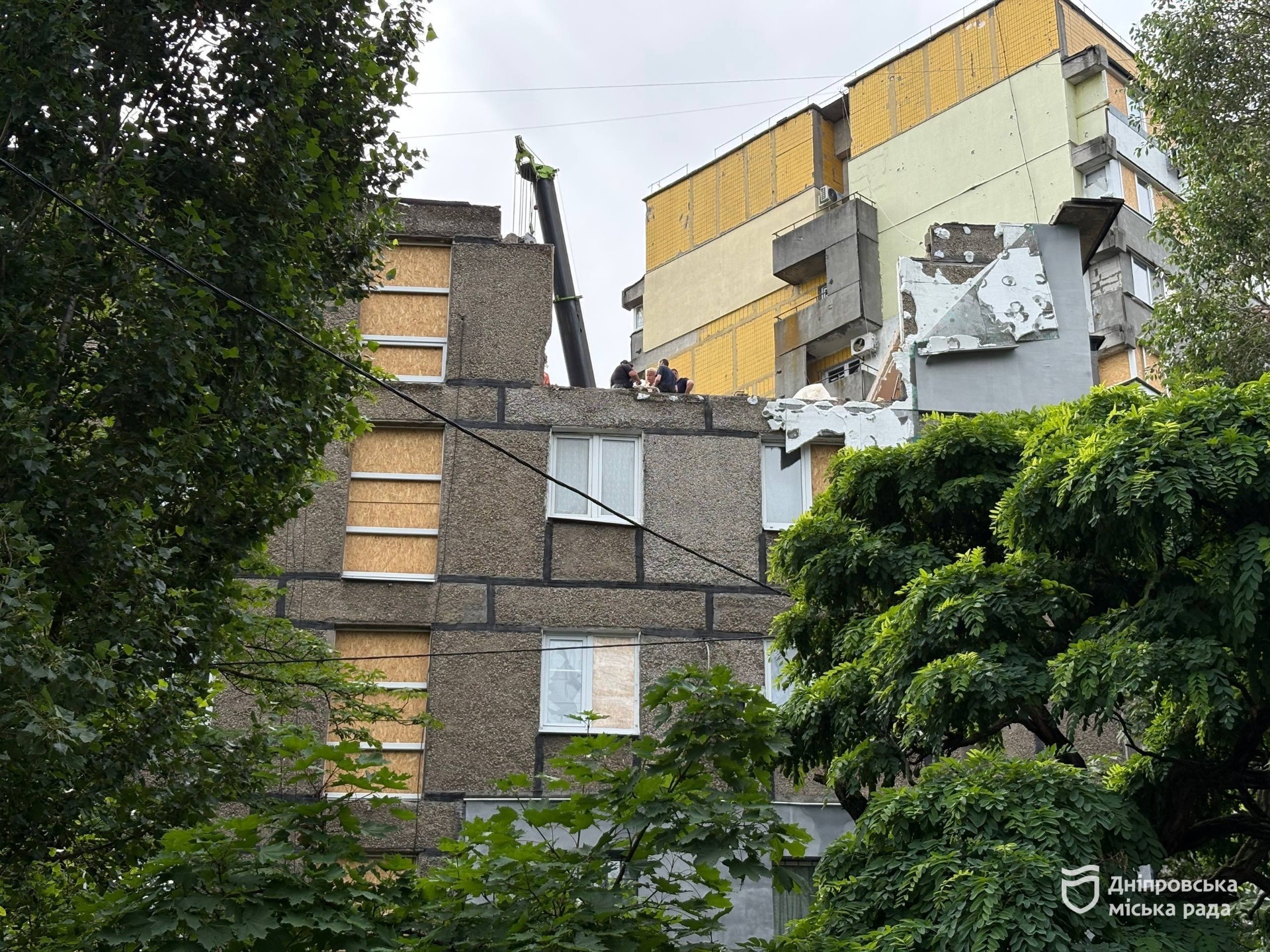 У Дніпрі готують проєкт відновлення будинку на вул. Галини Мазепи, пошкодженого внаслідок атаки БпЛА - 18.06.2026