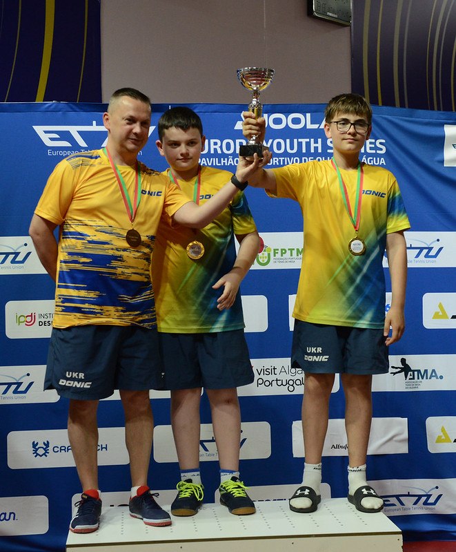 Марк Вороной виграв командний турнір U13 з настільного тенісу у Португалії - 02.06.2026