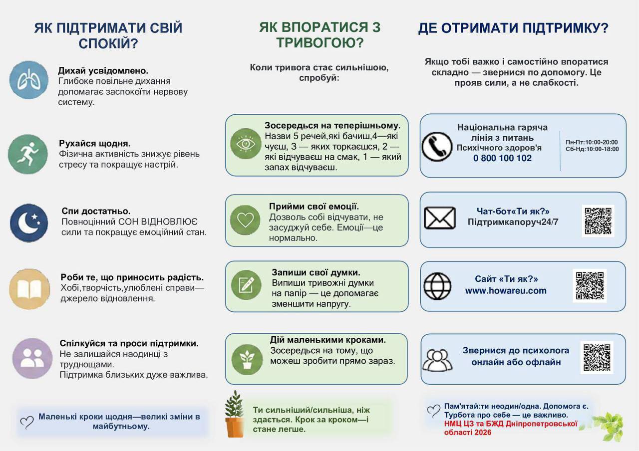У Дніпрі нагадали про важливість психологічної стійкості в умовах щоденного стресу