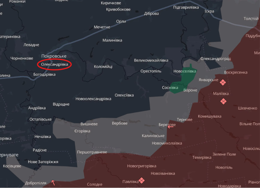 На Олександрівському напрямку (Дніпропетровщина) окупанти намагаються просочуватися малими групами