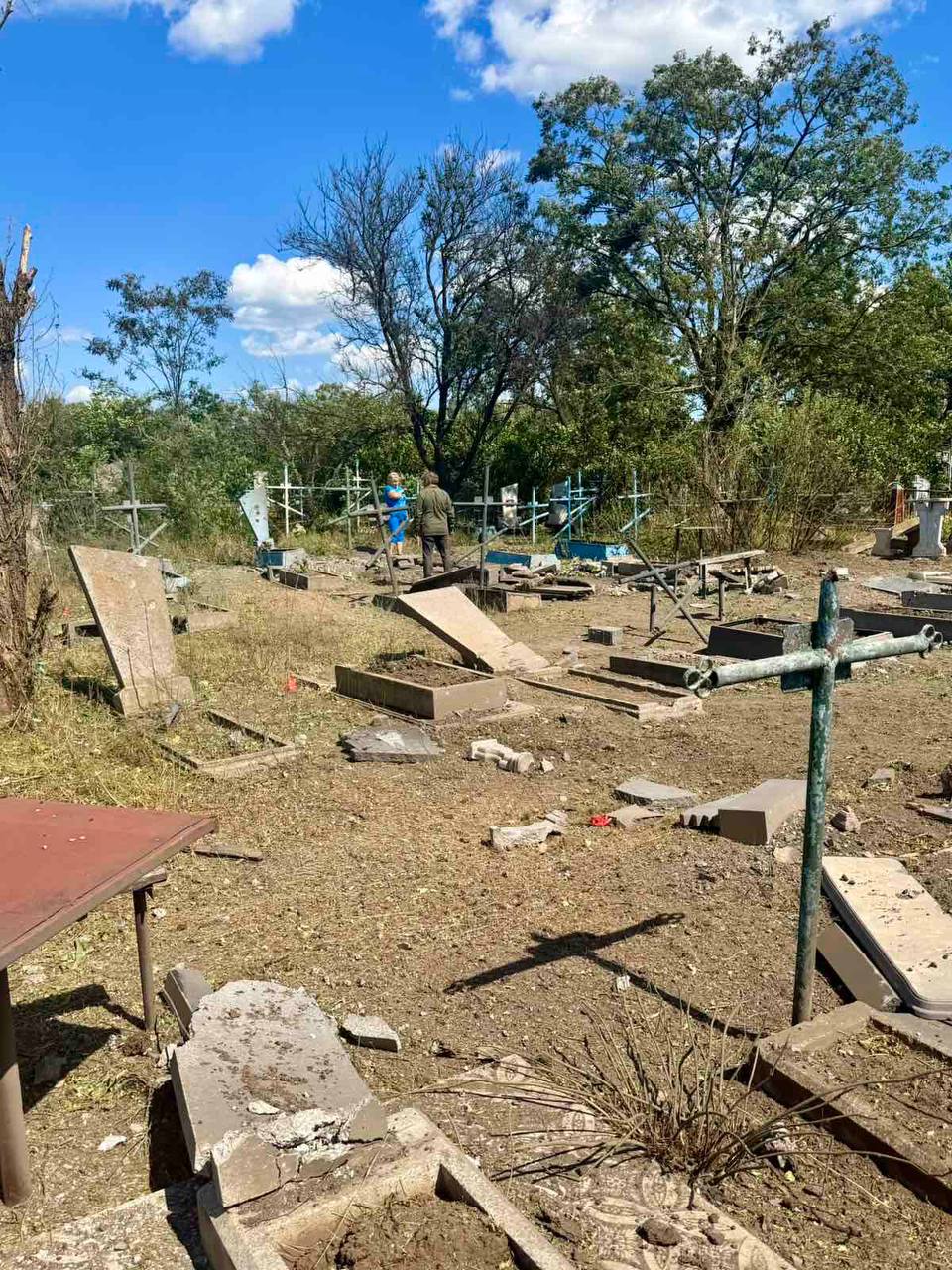 Окупанти вдарили КАБом по кладовищу, де поховані Герої Васильківщини - 14.07.2026
