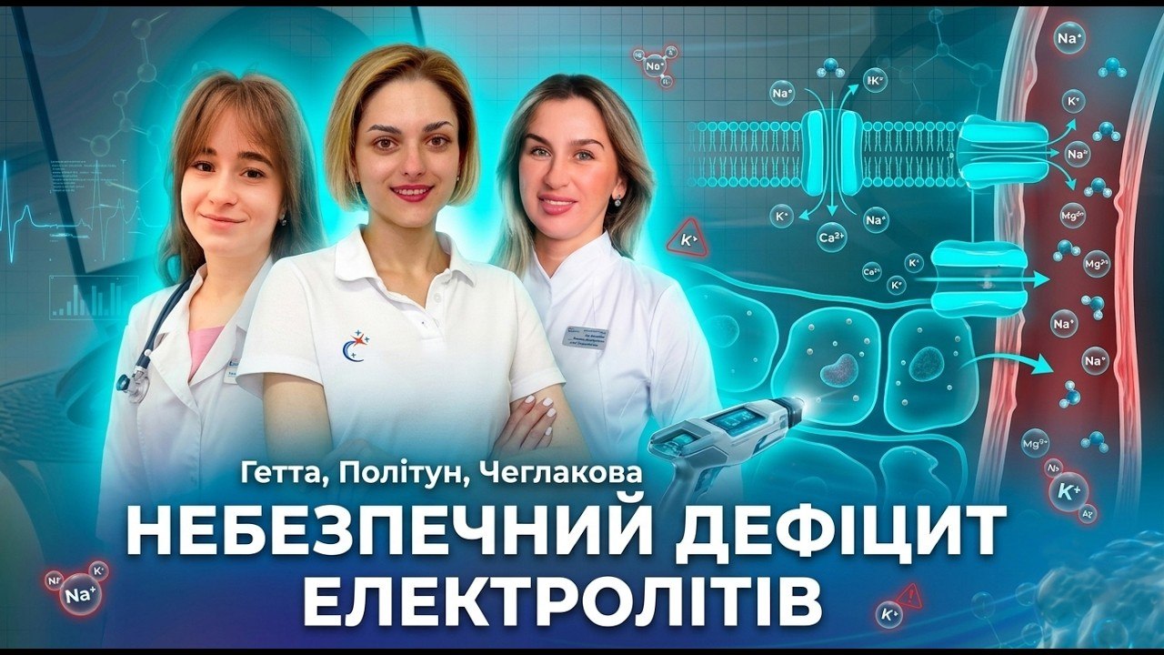 Електролітний дисбаланс: чому виникають судоми, слабкість і аритмія? - 16.07.2026