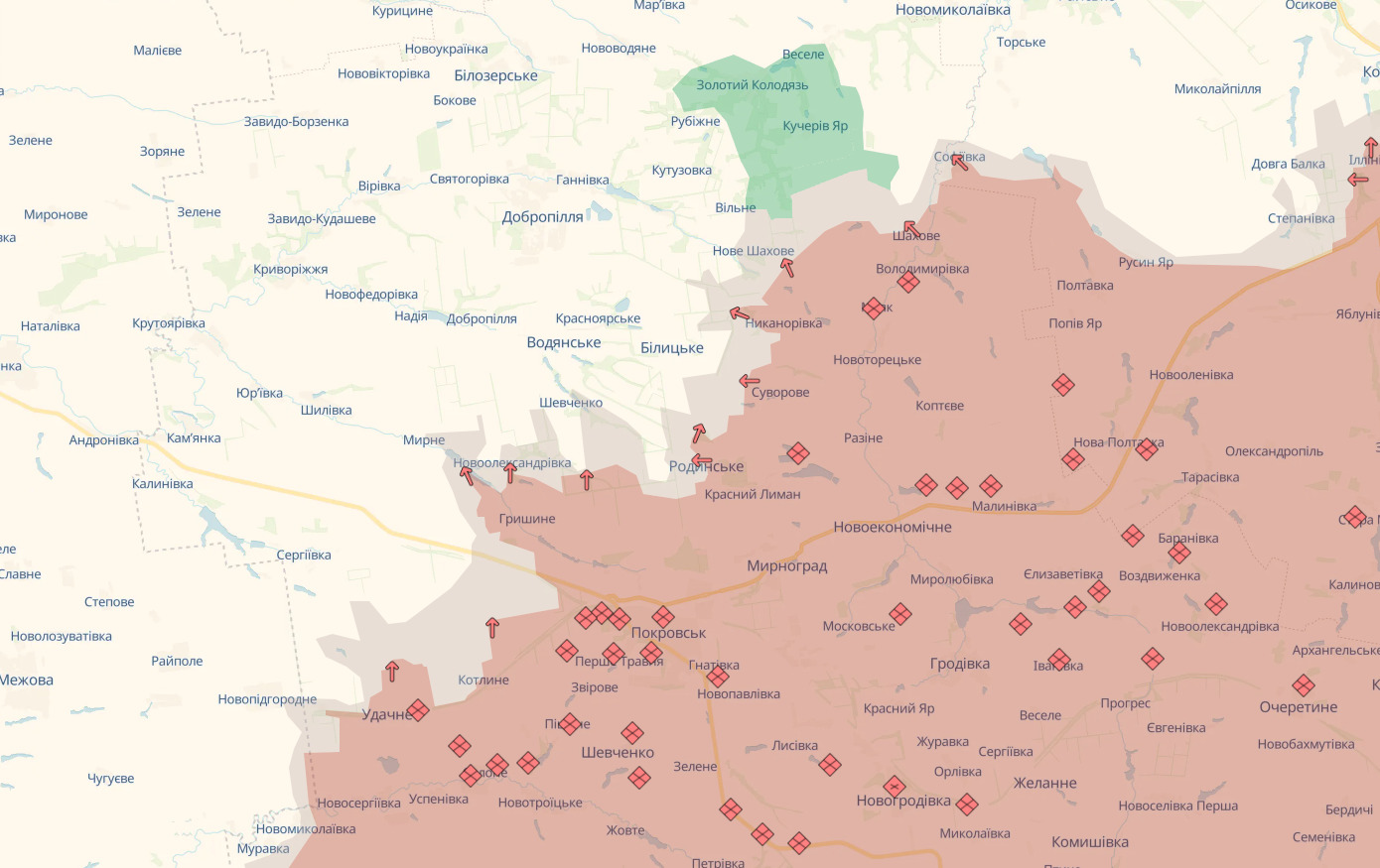 Покровсько-Добропільський напрямок: ворог рветься до околиць Шевченко та намагається обійти Білицьке - 17.07.2026