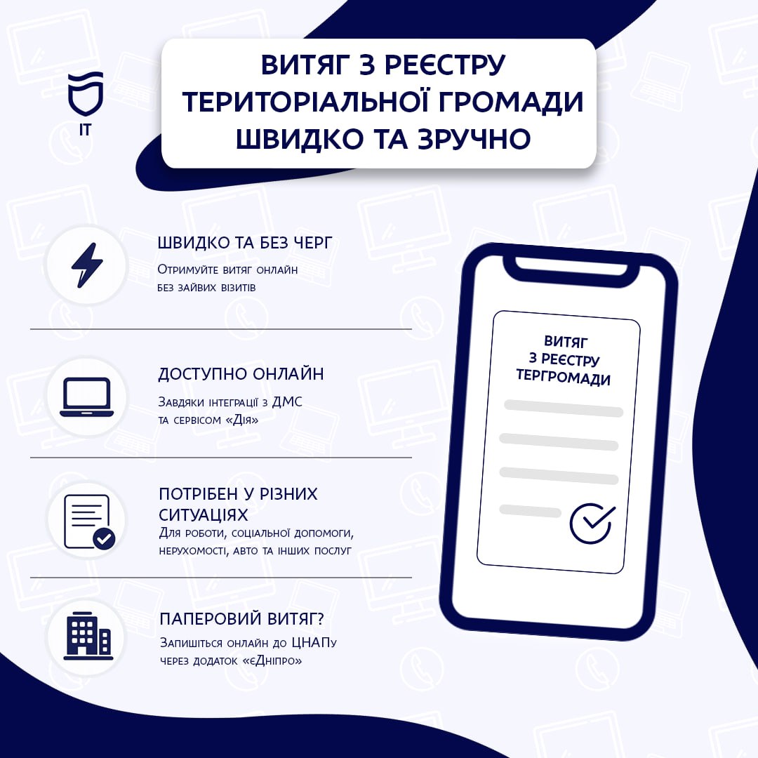 Витяг з Реєстру територіальної громади — швидко та зручно
