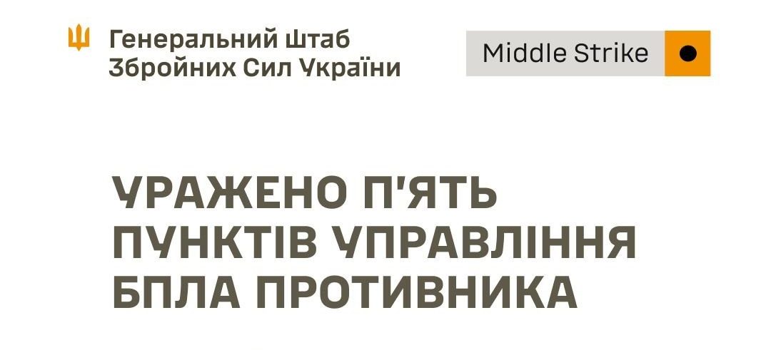 Сили оборони уразили два ретранслятори та п’ять пунктів управління БпЛА противника - 14.08.2026