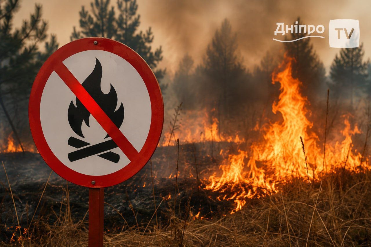 У Дніпропетровській області збережеться надзвичайна пожежна небезпека - 29.08.2026