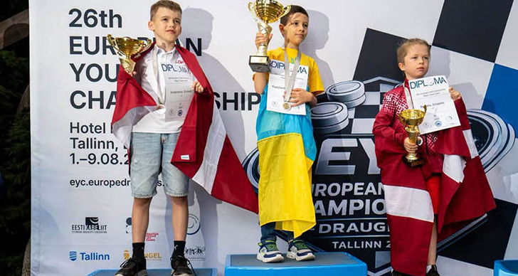 Ярослав Радченко з Дніпропетровщини двічі переміг на чемпіонаті Європи з шашок - 16.08.2026