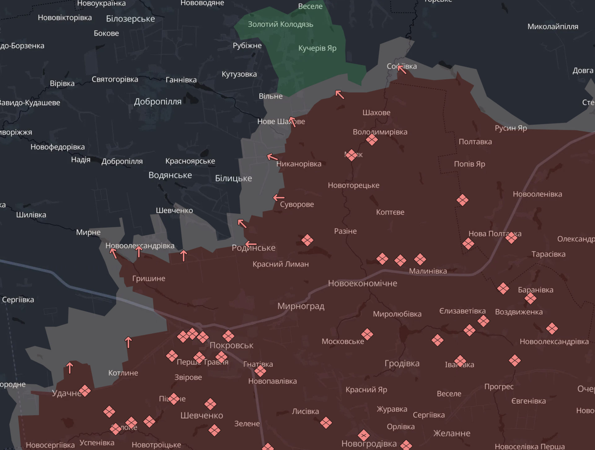 На Добропільському напрямку Шевченко та Світле перейшли під контроль російських військ - 07.08.2026
