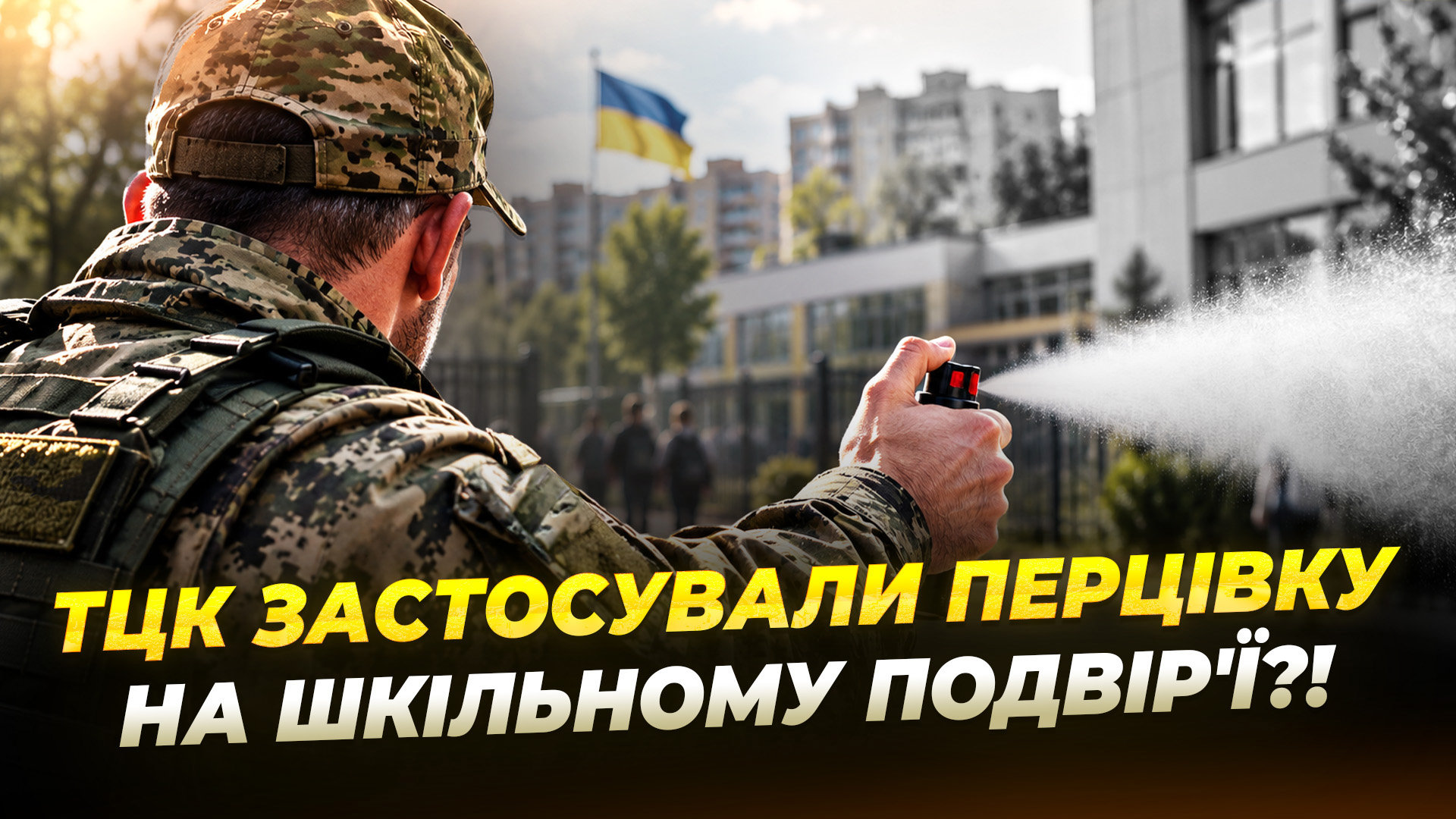 Перцевий газ на шкільному подвір’ї в Дніпрі: діти опинились у центрі сутички з ТЦК - 09.09.2026