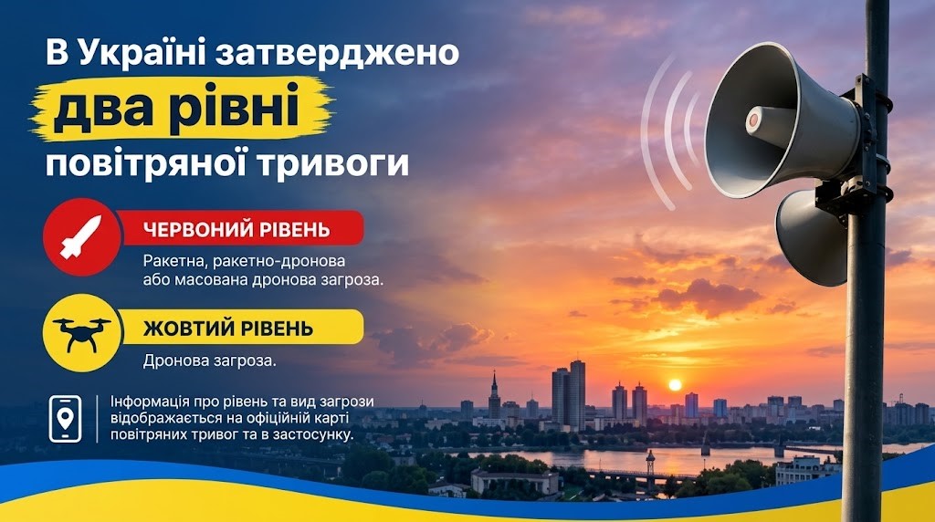 Дніпропетровщина хоче відмовитися від двох рівнів повітряної тривоги