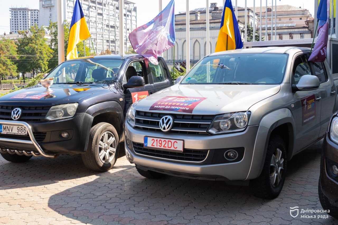 Пікапи для фронту та автопробіг: у Дніпрі до Дня міста підтримали 7-й корпус ДШВ - 13.09.2026