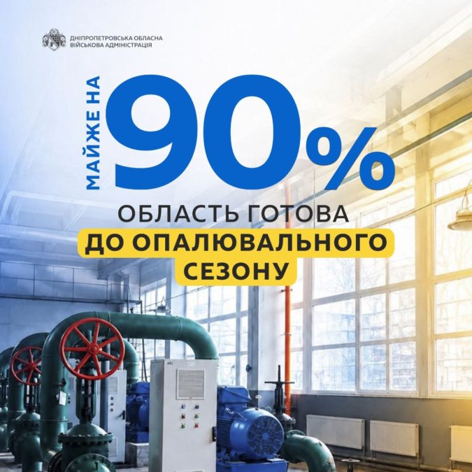 Майже 90% готовності: як Дніпропетровщина готується до зими - 22.09.2026 