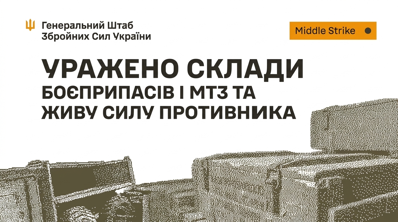 Уражено склади боєприпасів і МТЗ та живу силу противника