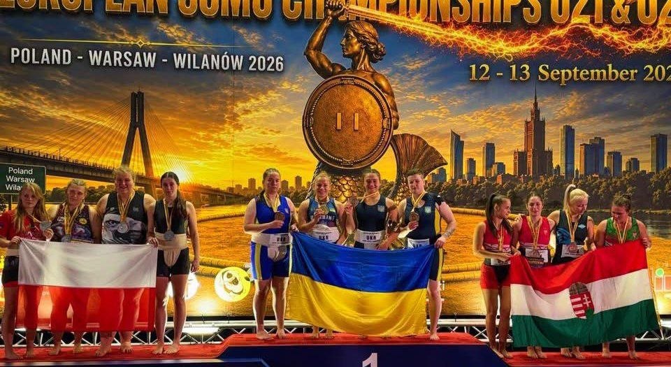 Два золота, срібло та бронза: студентка з Дніпра здобула чотири медалі на чемпіонаті Європи із сумо - 06.10.2026 