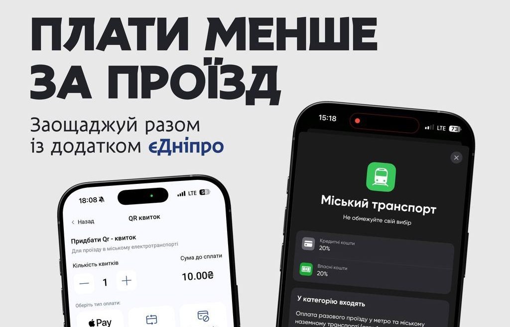 20% кешбеку за проїзд у міському транспорті Дніпра: як скористатися пропозицією - 08.10.2026 
