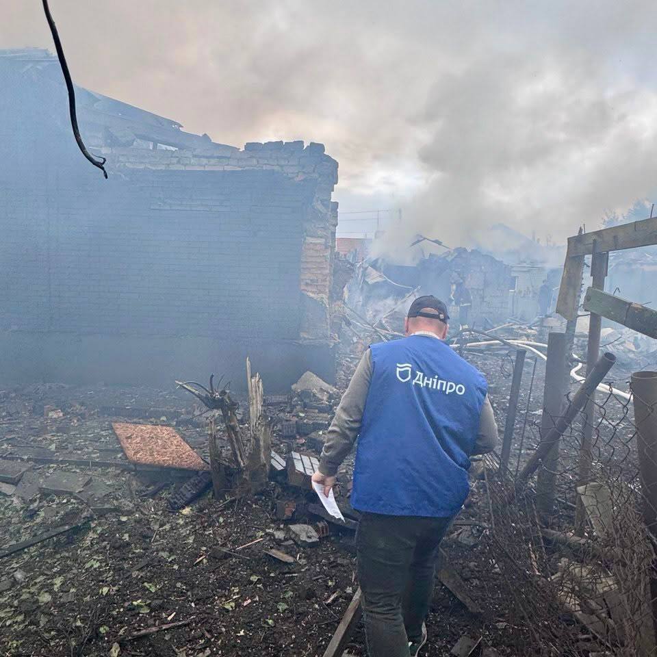 У Дніпрі внаслідок російської атаки пошкоджено 11 приватних будинків - 22.10.2026