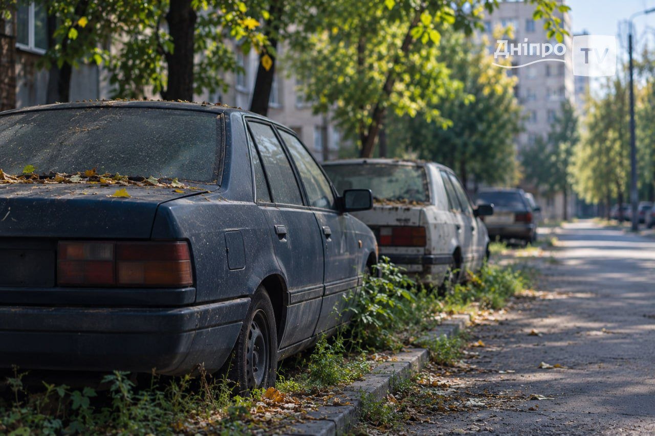 У Дніпрі закликають власників покинутих автомобілів прибрати їх із вулиць і дворів міста - 27.10.2026